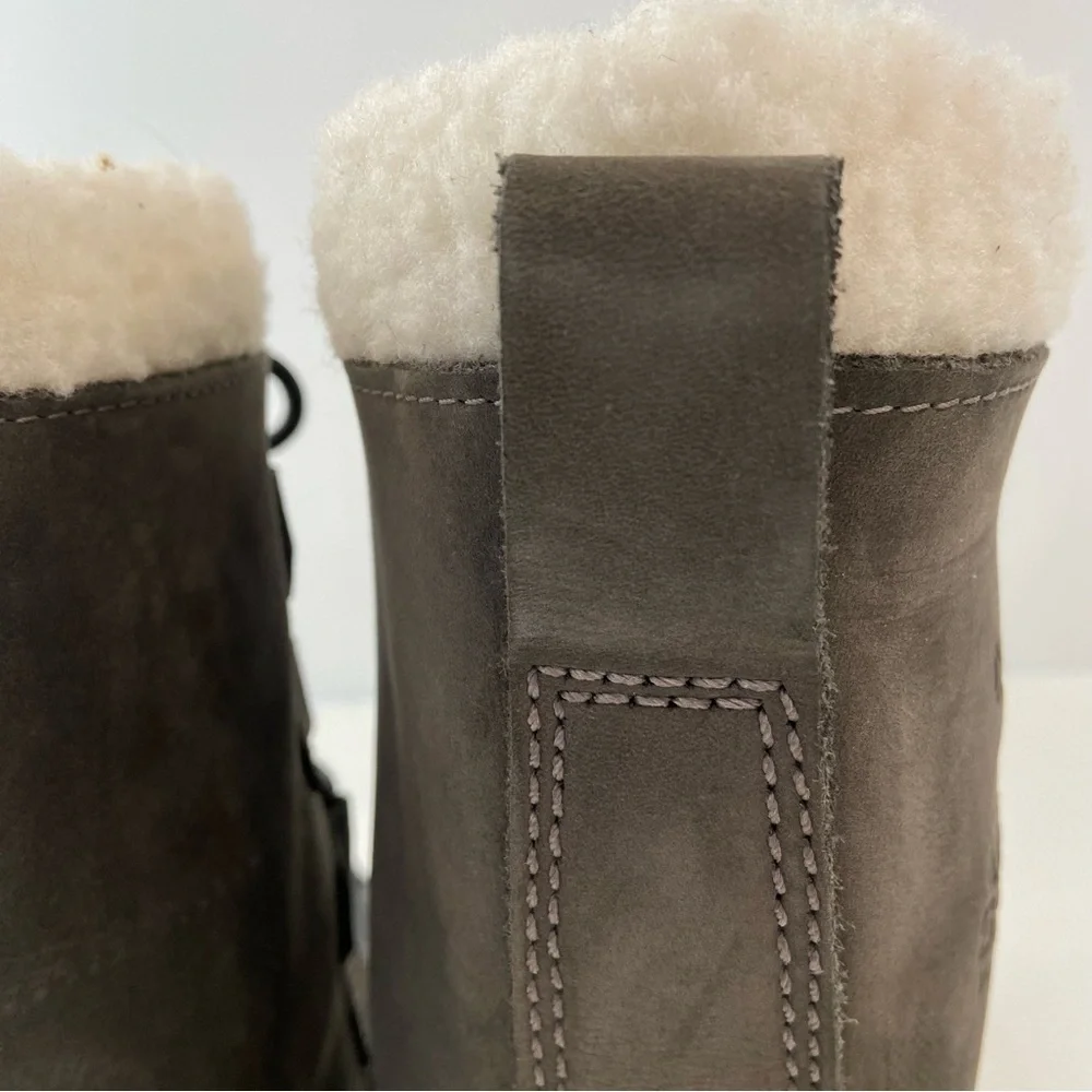 Sorel men Caribou style winter boots lace up shearling top warm lining size 10 - Picture 4 of 16